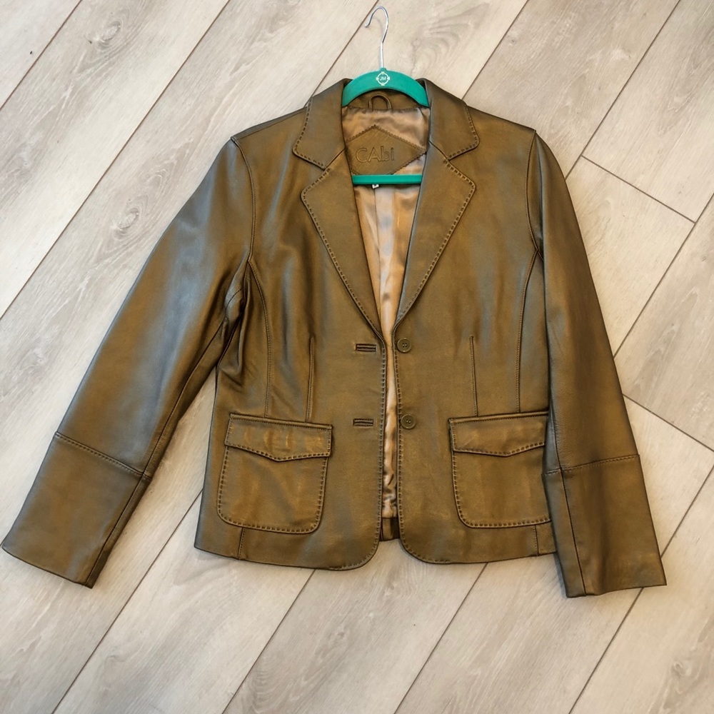 CAbi leather jacket!!! Never worn. NWOT!!!